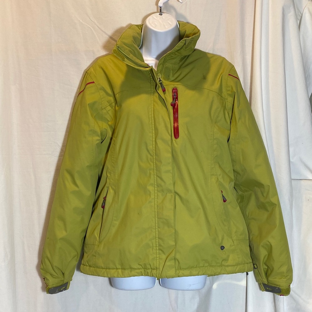 Lands' End Women's Lime Green Winter Activity Insulated Jacket-Women’s M (10-12)